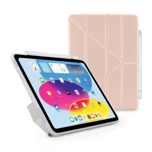 Pipetto כיסוי Folio אוריגמי עם מקום לעט ל - iPad 10.9 (Gen 10 2022) - ורוד