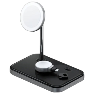 מטען אלחוטי 3 ב- 1 Satechi Magnetic Wireless Charging Stand