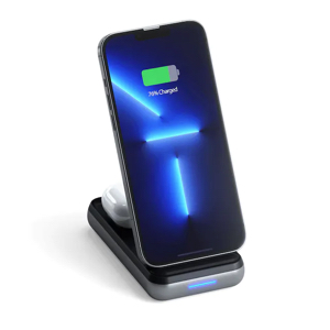 מטען אלחוטי וסוללה ניידת 2 ב- 1 Satechi Duo Wireless Power Bank