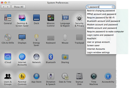 השימוש ב-System Preferences 2