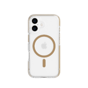כיסוי Tech21 EvoCrystal MagSafe ל -iPhone 16 - זהב