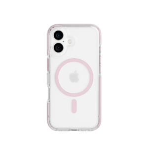 כיסוי Tech21 EvoCrystal MagSafe ל -iPhone 16 - ורוד