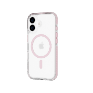 כיסוי Tech21 EvoCrystal MagSafe ל -iPhone 16 - ורוד