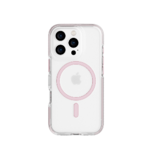 כיסוי Tech21 EvoCrystal MagSafe ל -iPhone 16 Pro - ורוד