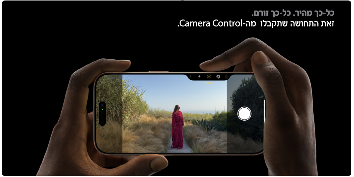 כל-כך מהיר. כל-כך זורם. זאת התחושה שתקבלו מה-Camera Control.