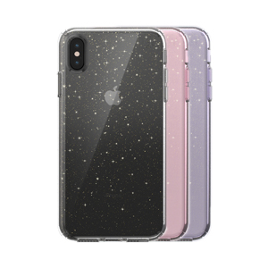כיסוי Speck Presidio Clear Glitter ל- iPhone Xs Max