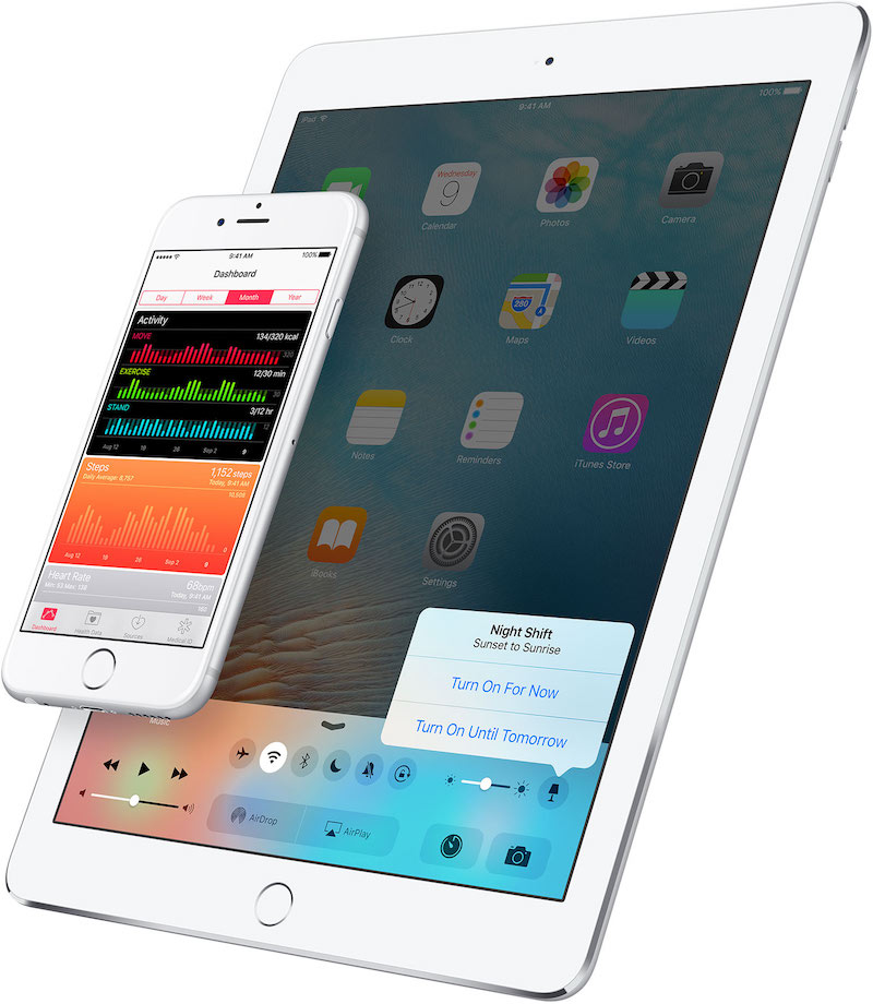 עדכון מערכת iOS 9.3