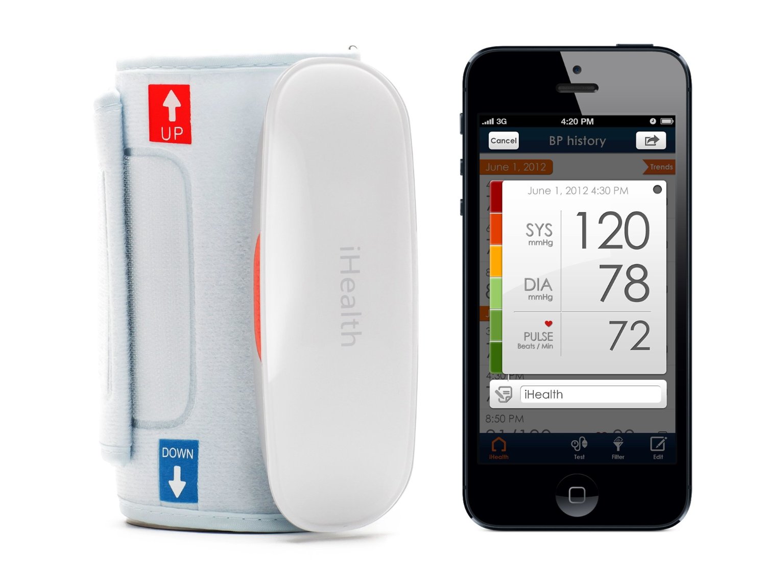 iHealth- מד לחץ דם אלחוטי למכשירי iOS